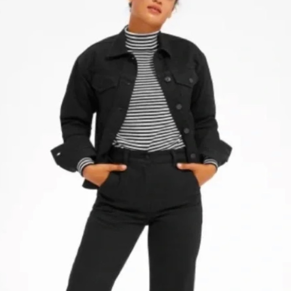 Everlane Black Out Jean Jacket